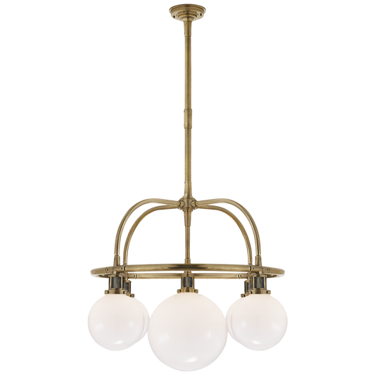 McCarren Single Tier Chandelier - Natural Brass