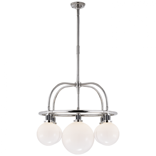 McCarren Single Tier Chandelier - Polished Nickel