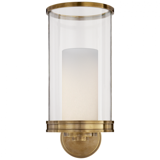 Modern Hurricane Sconce - Natural Brass