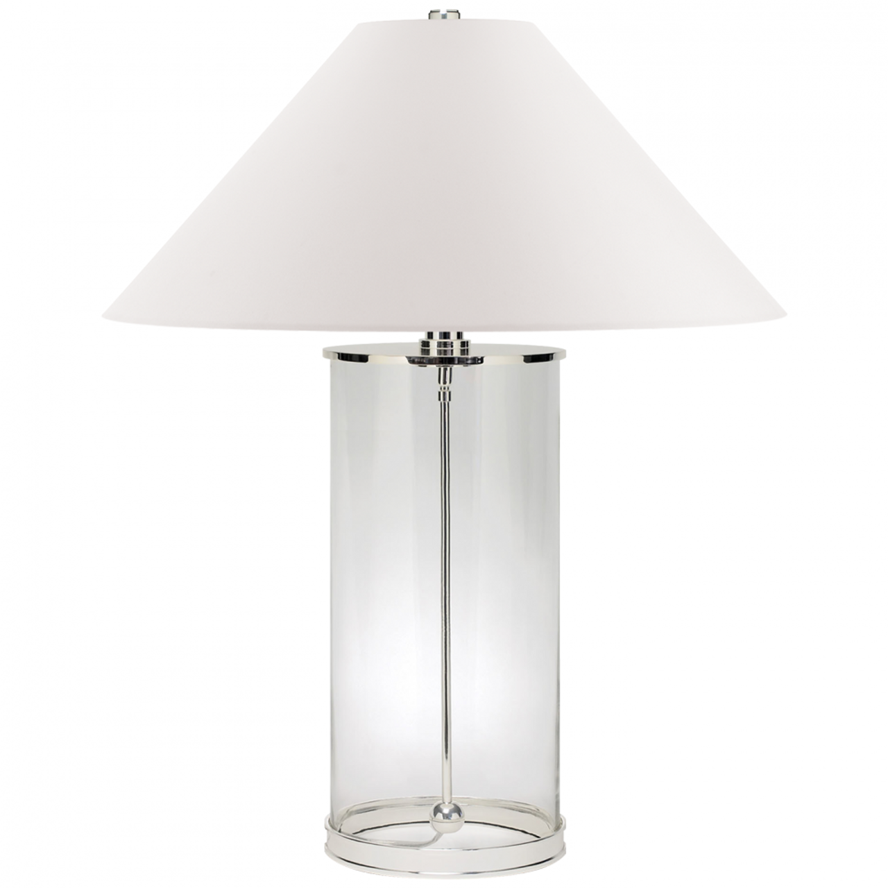 Modern Table Lamp - Polished Silver