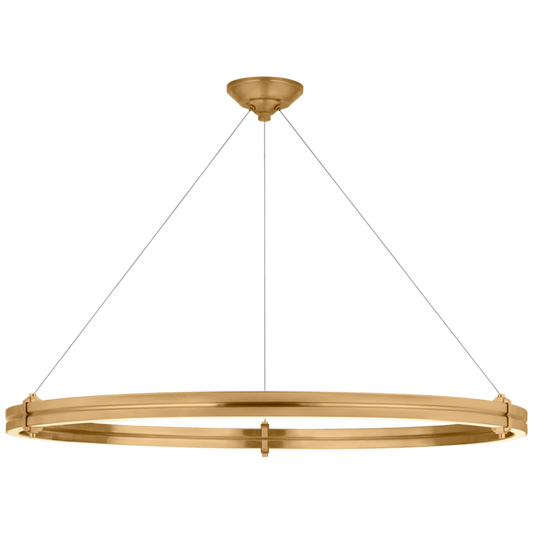 Paxton 40" Ring Chandelier - Natural Brass