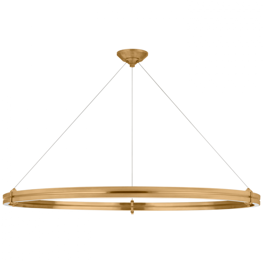 Paxton 48" Ring Chandelier - Natural Brass