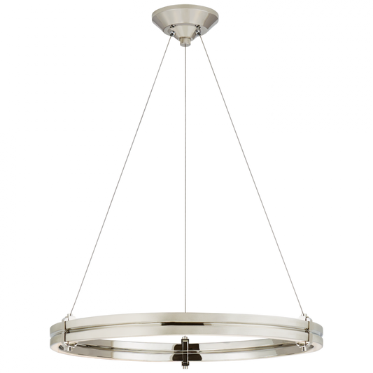 Paxton 24" Ring Chandelier - Polished Nickel