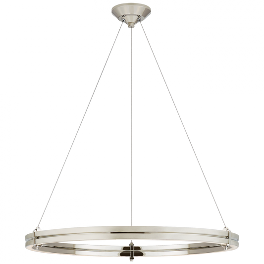 Paxton 32" Ring Chandelier - Polished Nickel