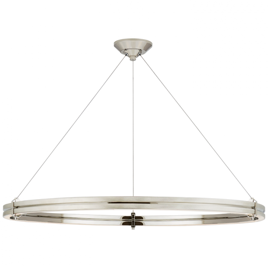 Paxton 40" Ring Chandelier - Polished Nickel