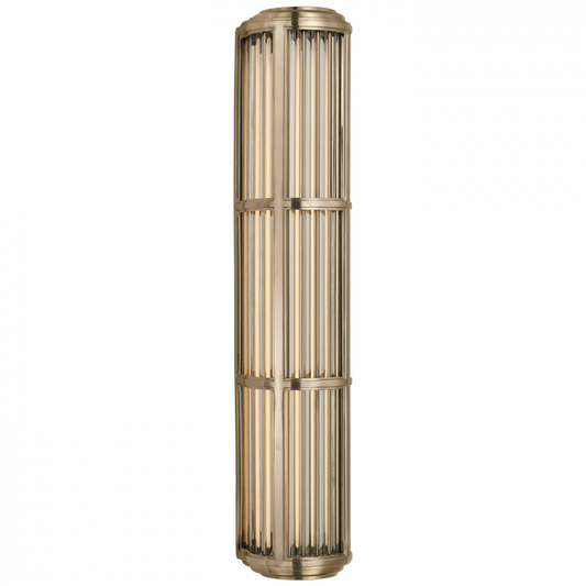 Perren Large Wall Sconce - Natural Brass and Glass Rods