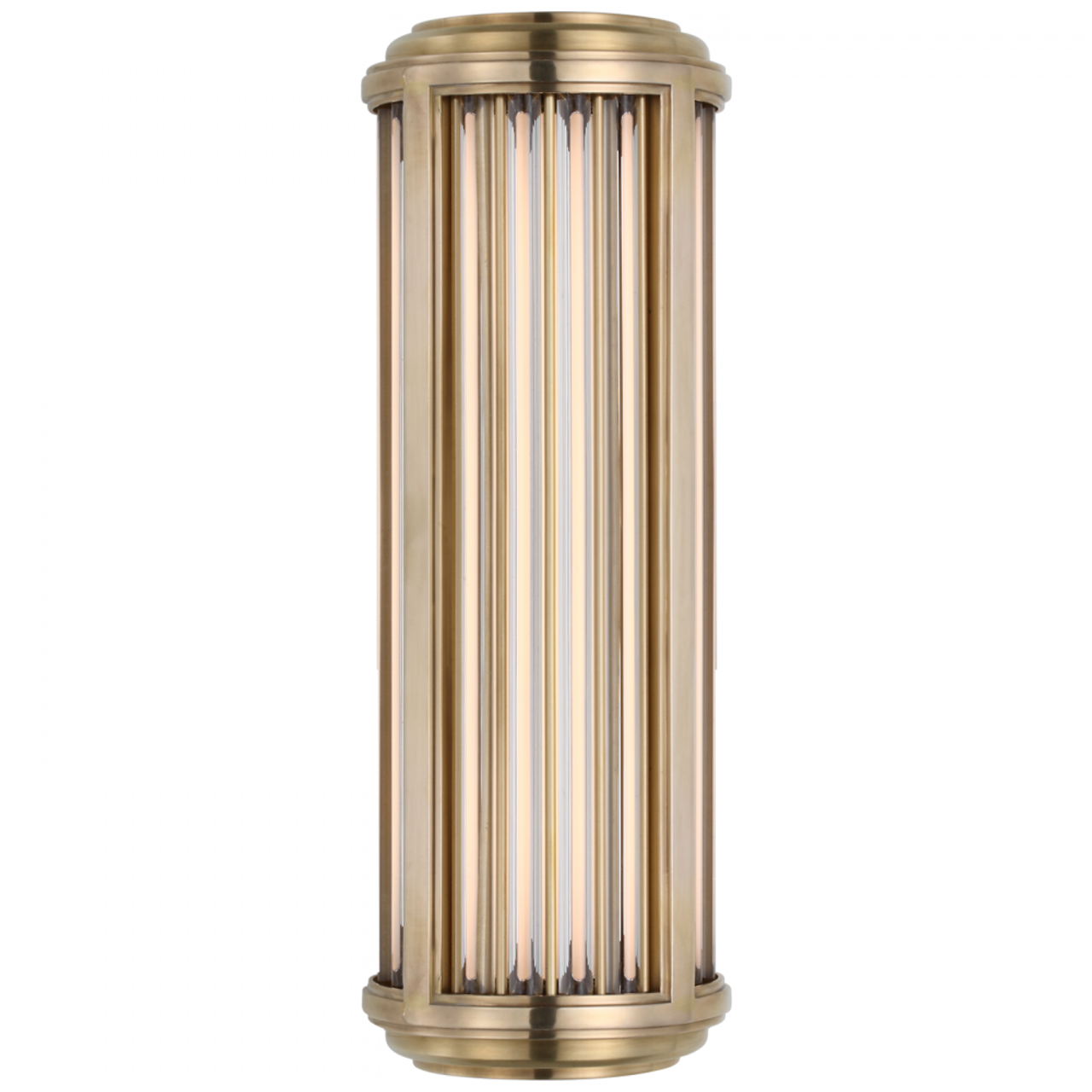 Perren Small Wall Sconce - Natural Brass and Glass Rods