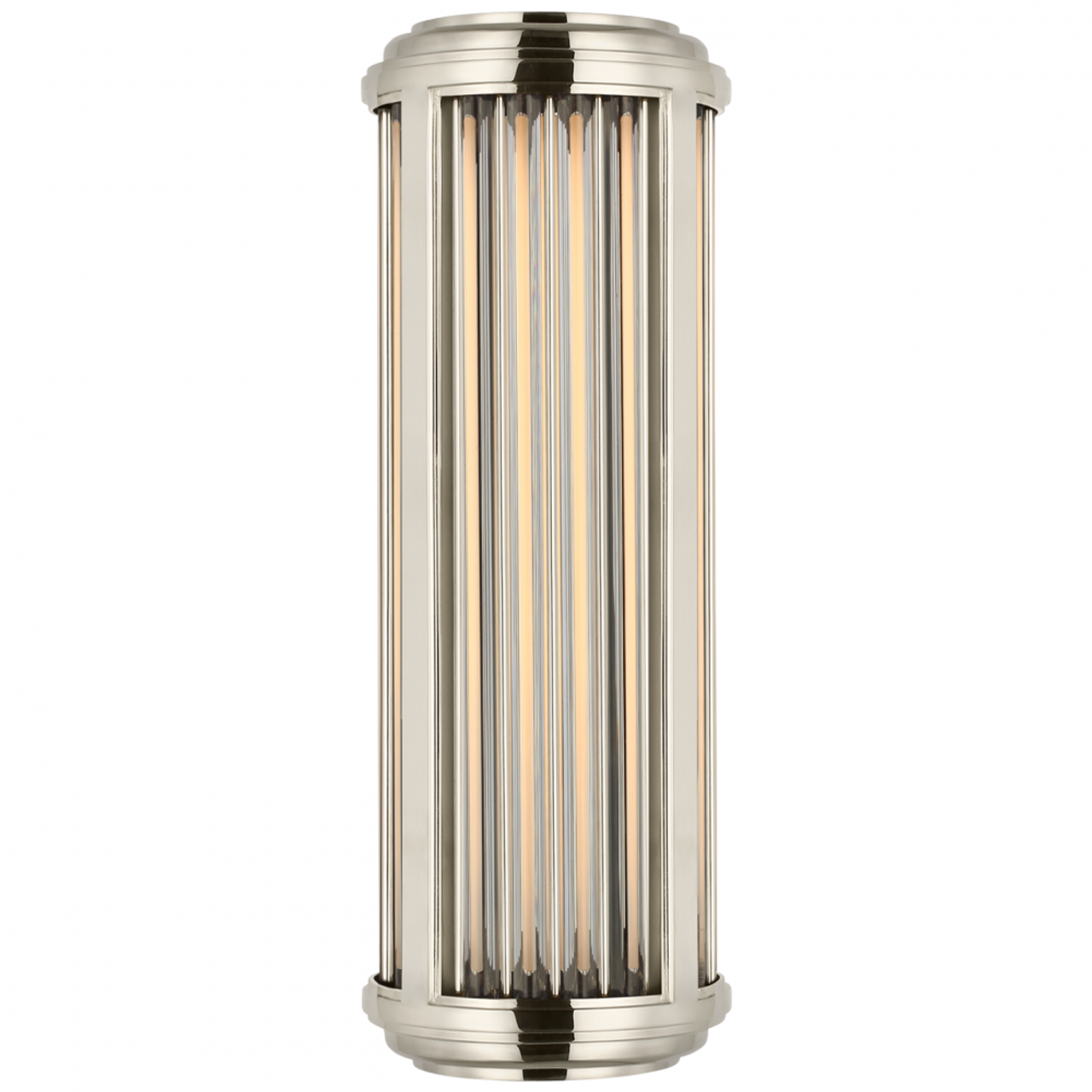 Perren Small Wall Sconce - Polished Nickel and Glass Rods