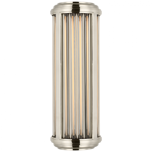 Perren Small Wall Sconce - Polished Nickel and Glass Rods