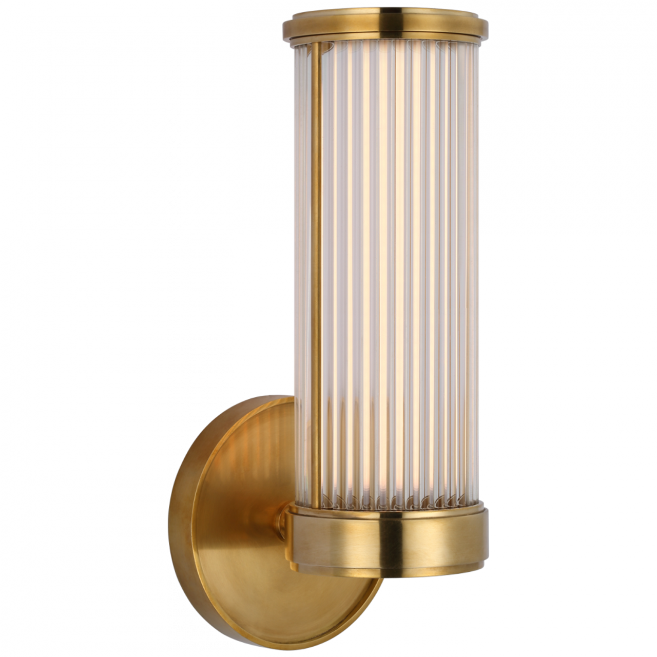 Ranier Single Bath Light - Natural Brass