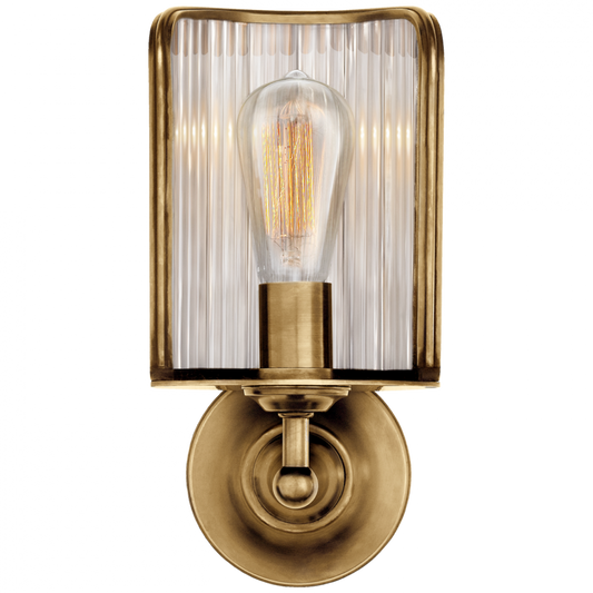 Rivington Shield Sconce - Natural Brass