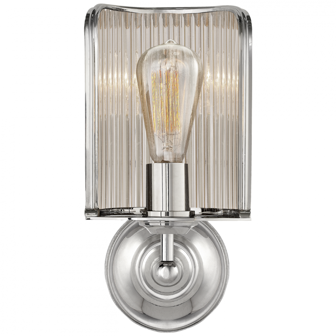 Rivington Shield Sconce - Polished Nickel