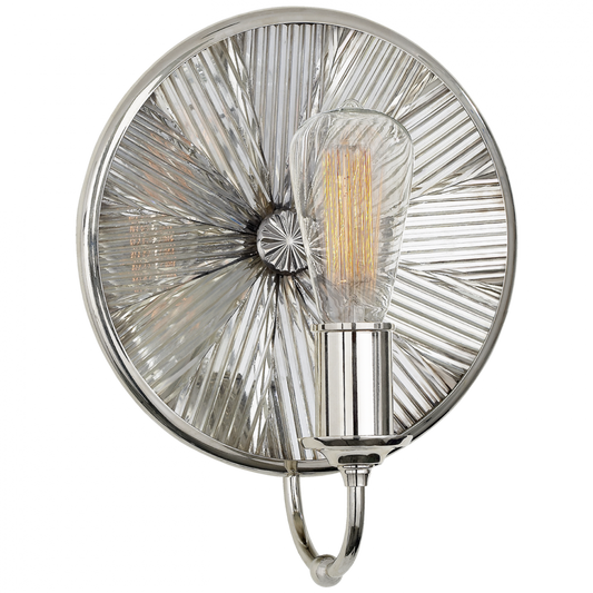 Rivington Small Round Sconce - Polished Nickel