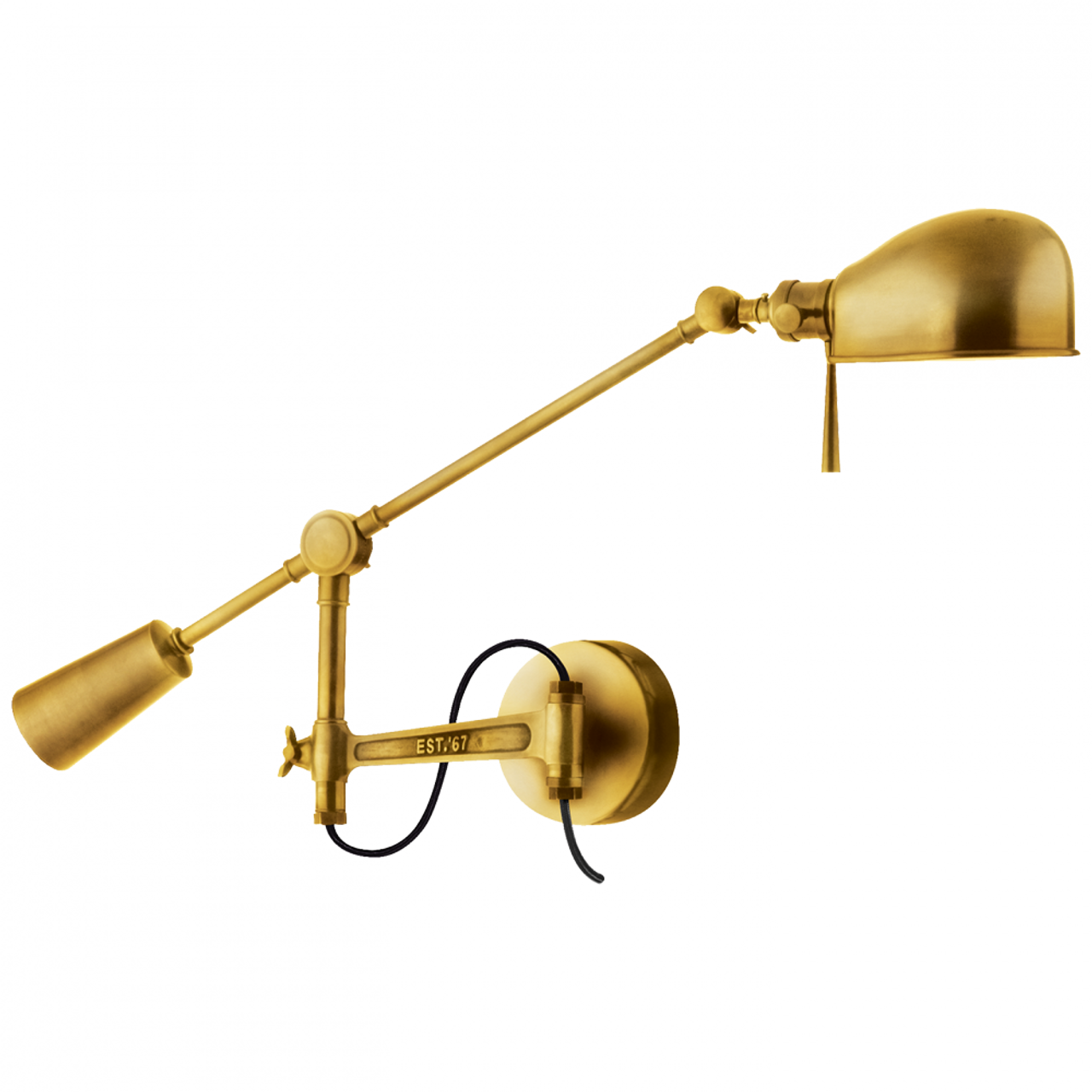 RL '67 Boom Arm Wall Lamp - Natural Brass