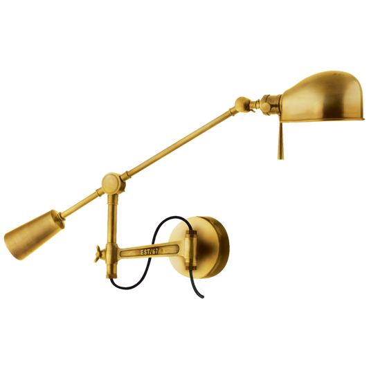 RL '67 Boom Arm Wall Lamp - Natural Brass