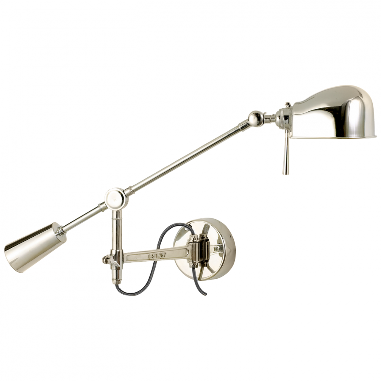 RL '67 Boom Arm Wall Lamp - Polished Nickel