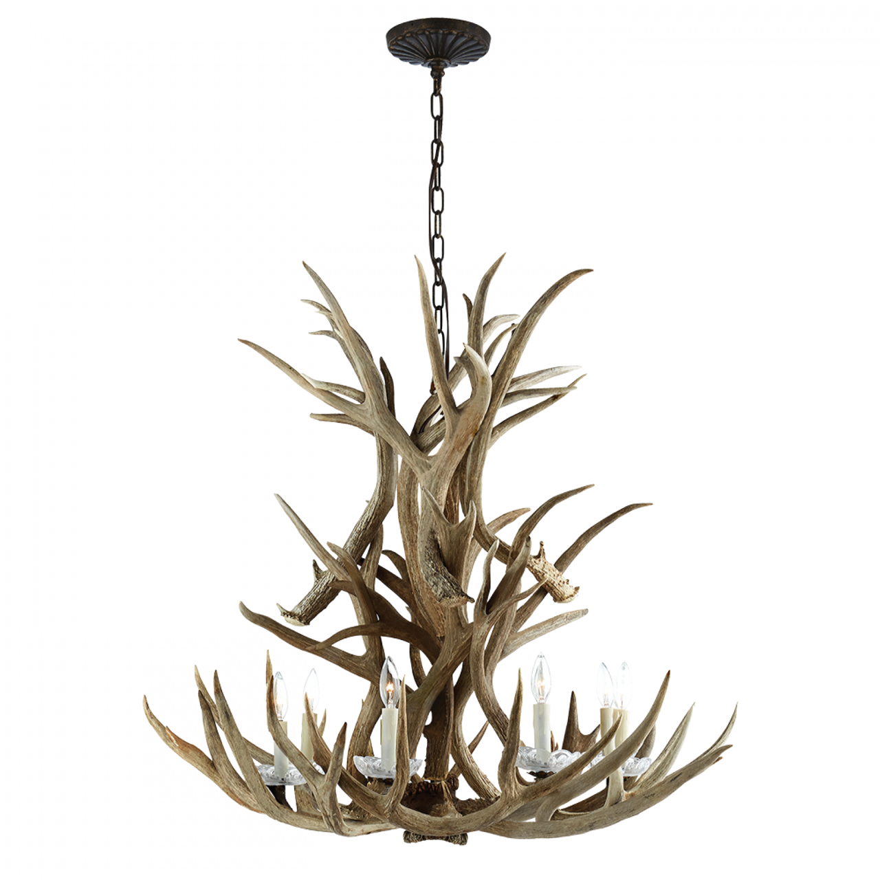 Straton Single Tier Chandelier - Natural Bone