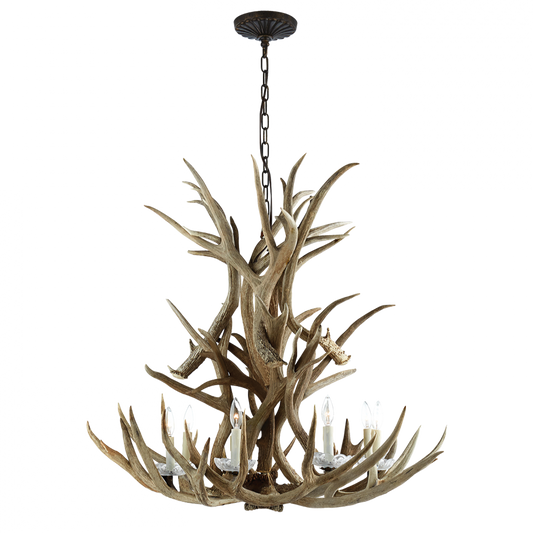 Straton Single Tier Chandelier - Natural Bone