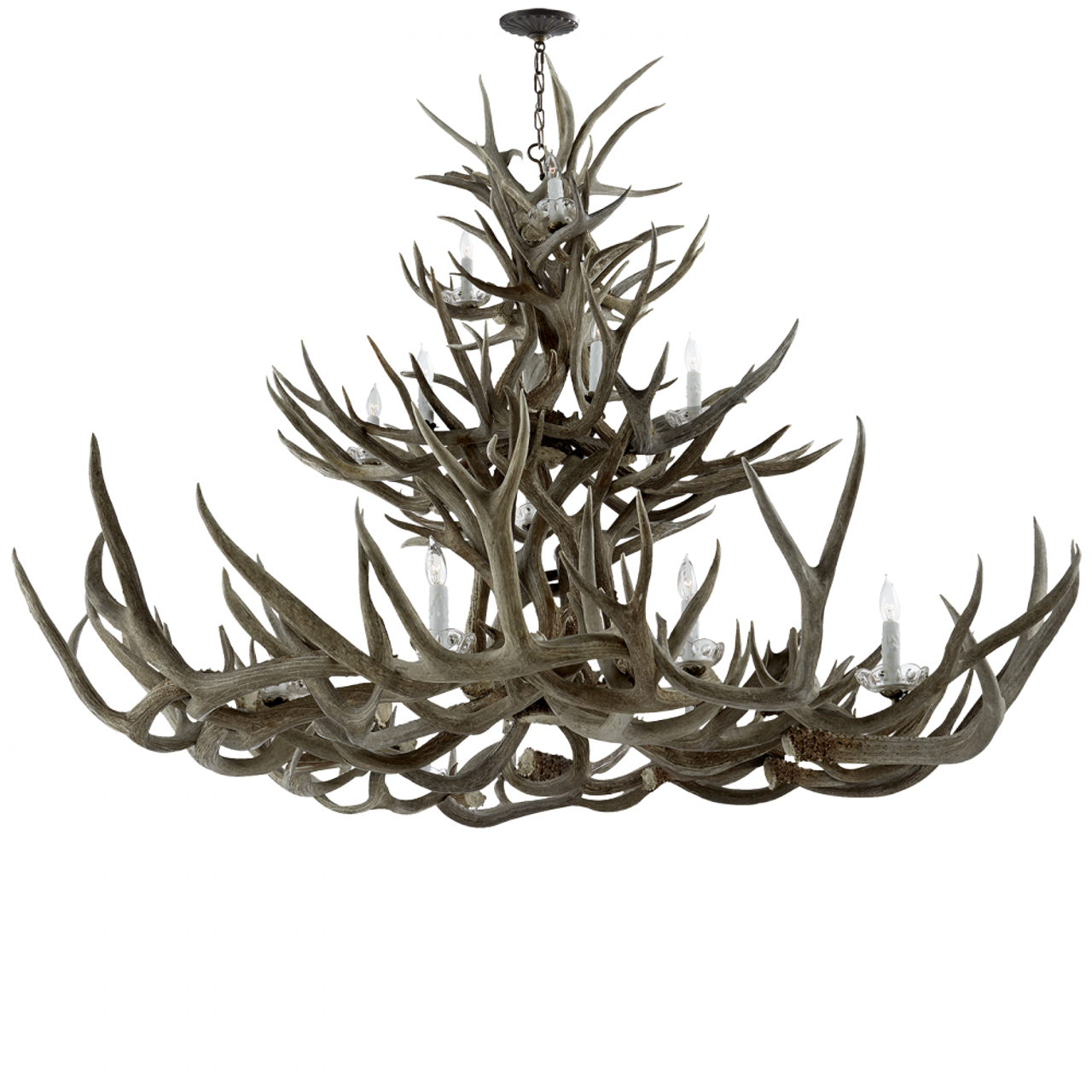 Straton Triple Tier Chandelier - Natural Bone