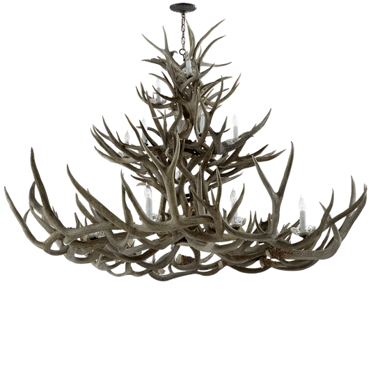 Straton Triple Tier Chandelier - Natural Bone