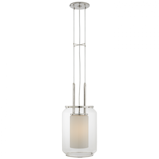 Upton Large Lantern - Polished Nickel