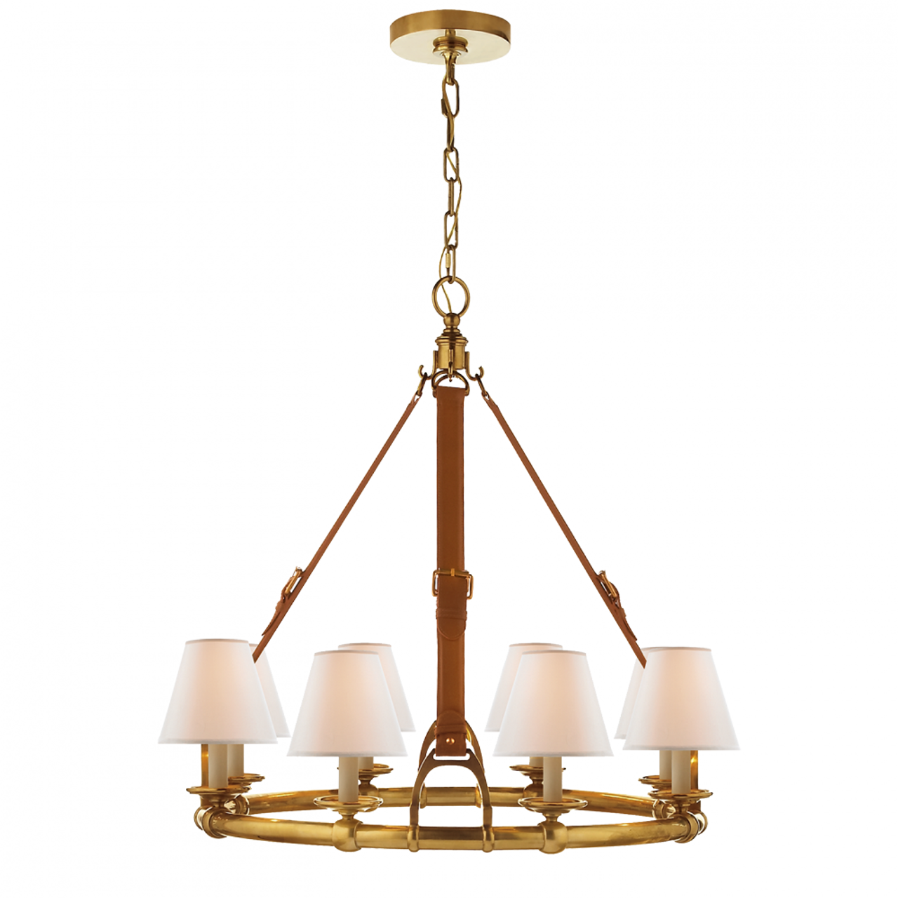 Westbury Chandelier - Natural Brass