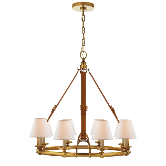 Westbury Chandelier - Natural Brass