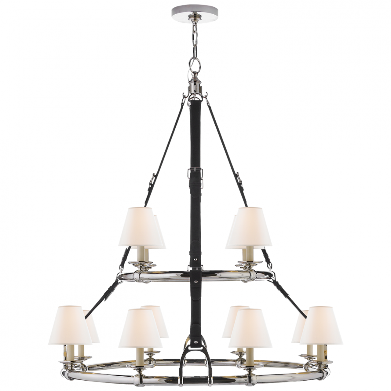 Westbury Double Tier Chandelier - Polished Nickel