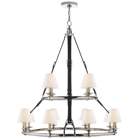 Westbury Double Tier Chandelier - Polished Nickel