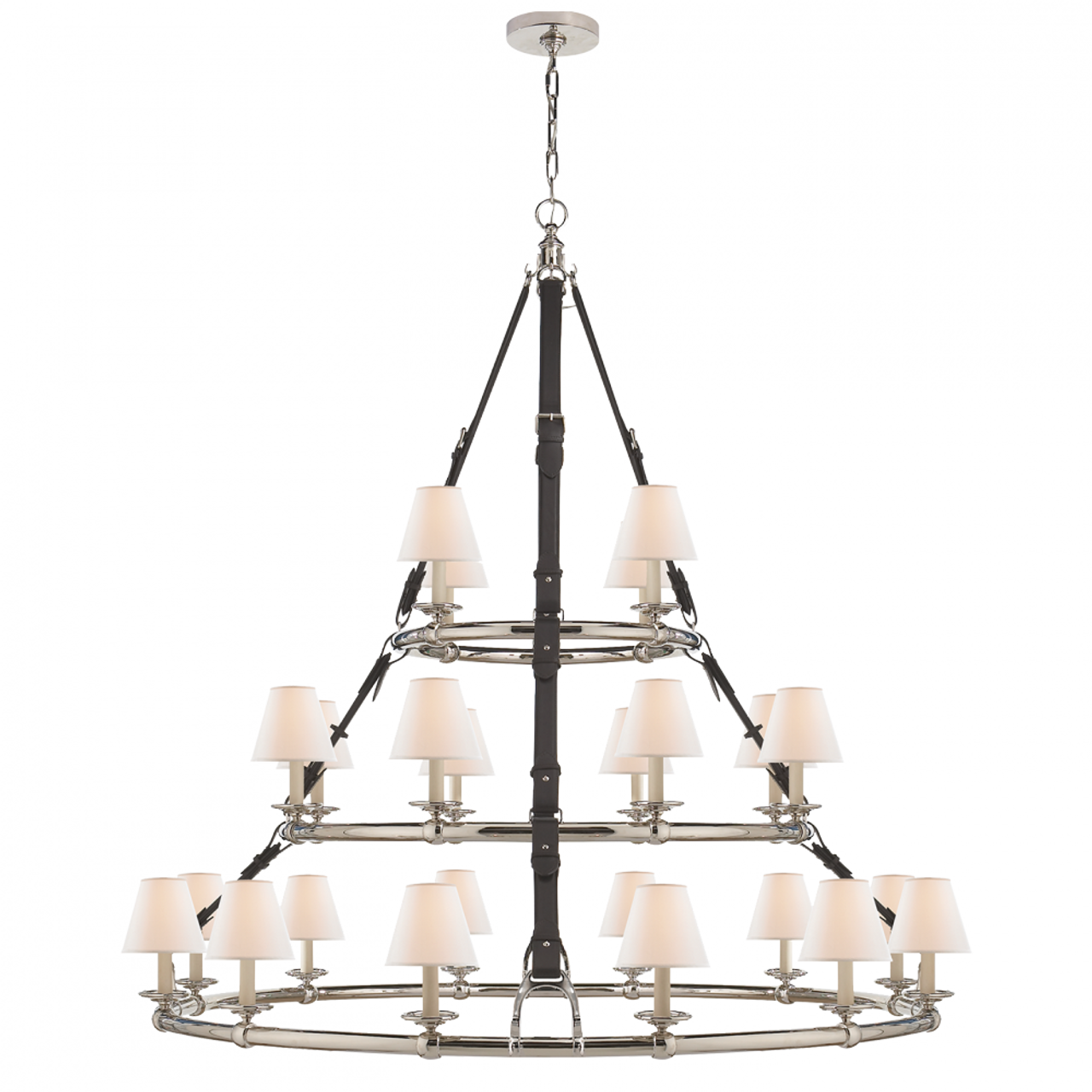 Westbury Triple Tier Chandelier - Polished Nickel