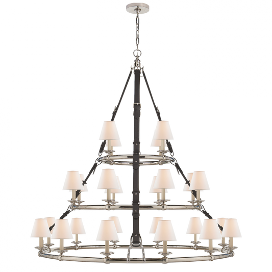 Westbury Triple Tier Chandelier - Polished Nickel