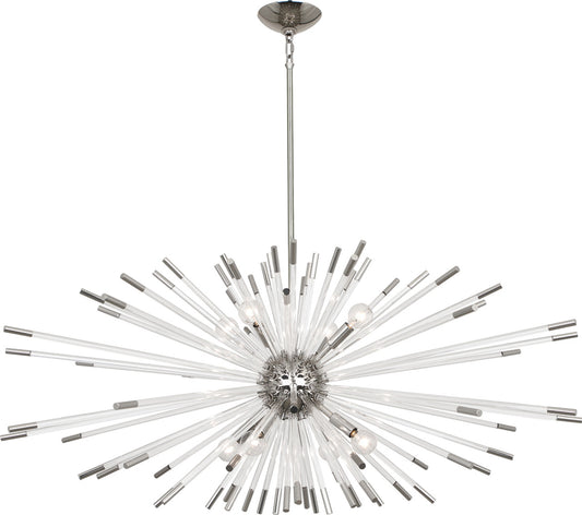 Andromeda Chandelier, 8-Light, Polished Nickel, 45.75"W (S1200 2EPXJ)