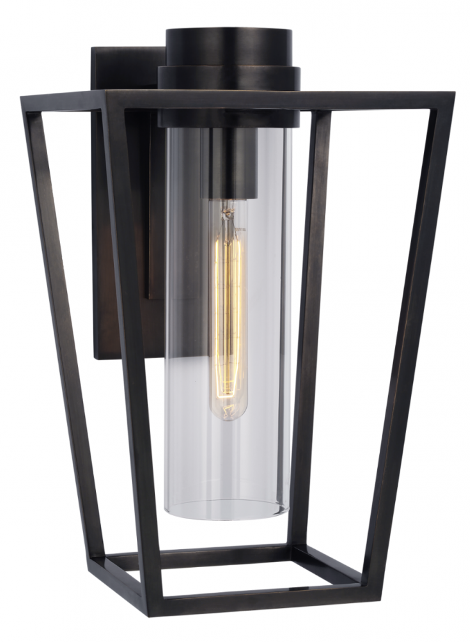 Presidio Small Bracketed Sconce, 1-Light, LED, Bronze, 15.75"H (S 2170BZ-CG CZYVM)