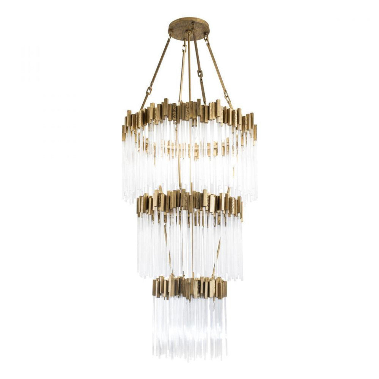 Matrix 9 Light Chandelier - Havana Gold