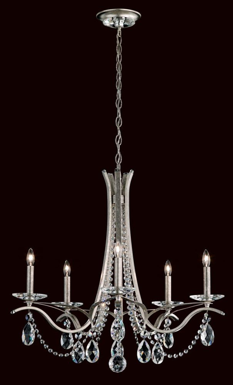 Vesca Chandelier, 5-Light, Heirloom Gold, Clear Heritage Crystal, 29"W (VA8335N-22H 1HPKM5)