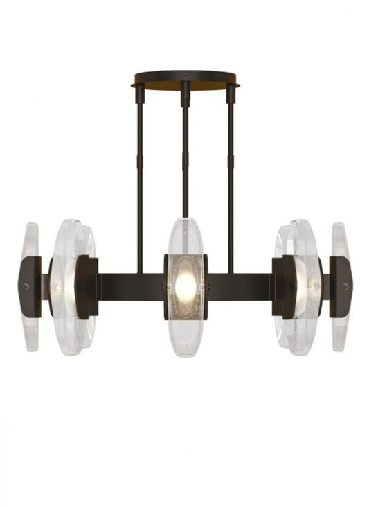 Wythe Large Chandelier, 8-Light, LED, Plated Dark Bronze, 39.3"W (700WYT8PZ-LED927 70PGJF4)