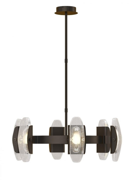 Wythe Medium Chandelier, 6-Light, LED, Plated Dark Bronze, 30"W (700WYT6MPZ-LED927 70PGJF5)